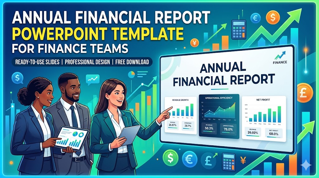 Annual Financial Report PowerPoint Template for Finance Teams