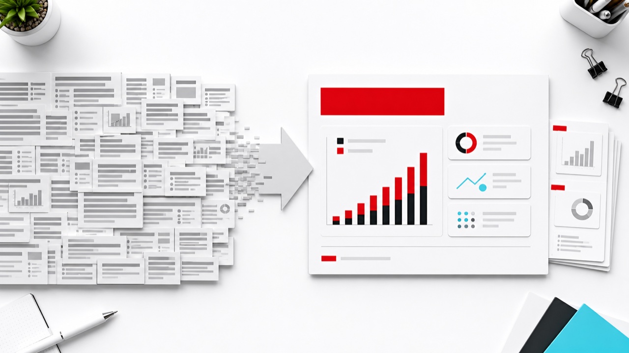 Turning text-heavy PowerPoint slides into a readable layout