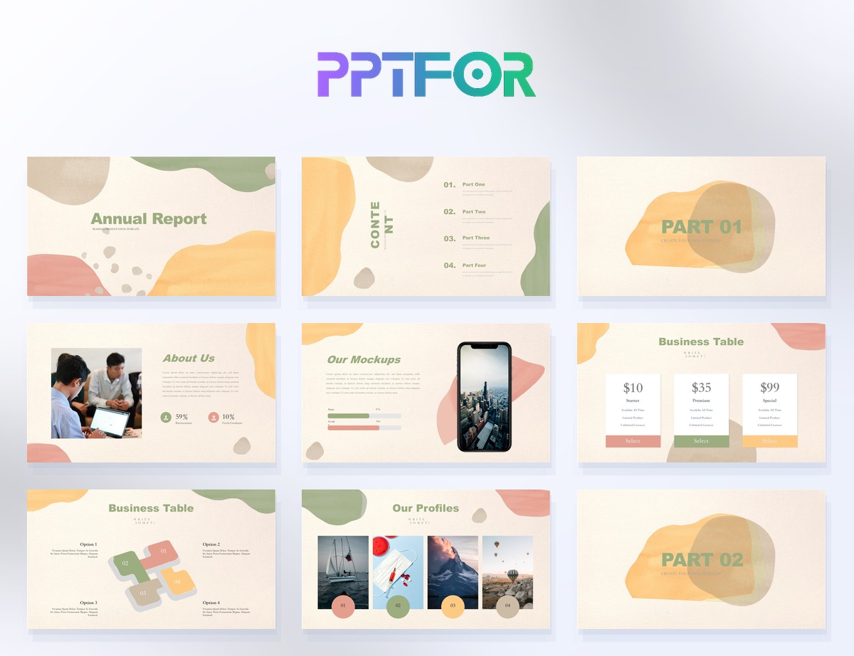Company Results Presentation PowerPoint Template