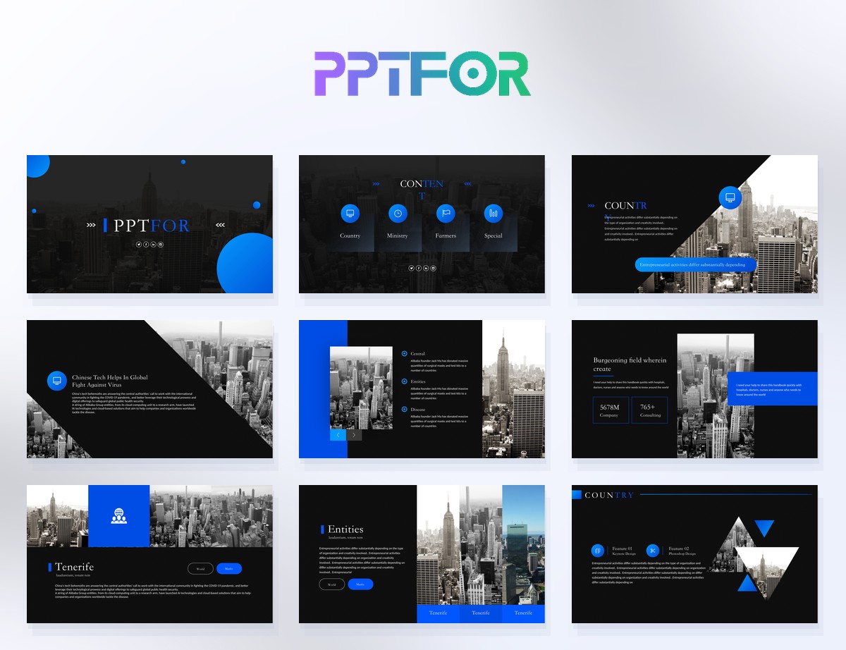 Creative Portfolio PowerPoint Templates
