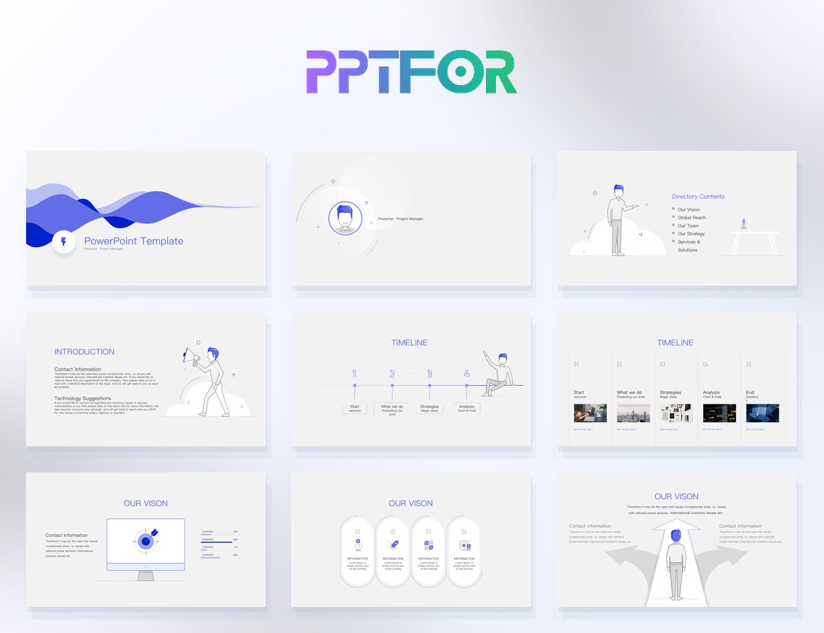 Modern Clean PowerPoint Template 32 slides