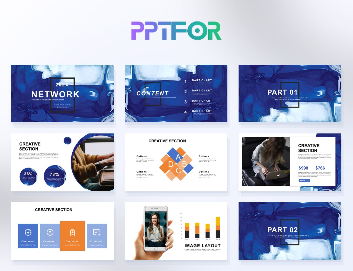 Project Management PowerPoint Template 30 slides