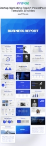 Startup Marketing Report PowerPoint Template 30 Slides