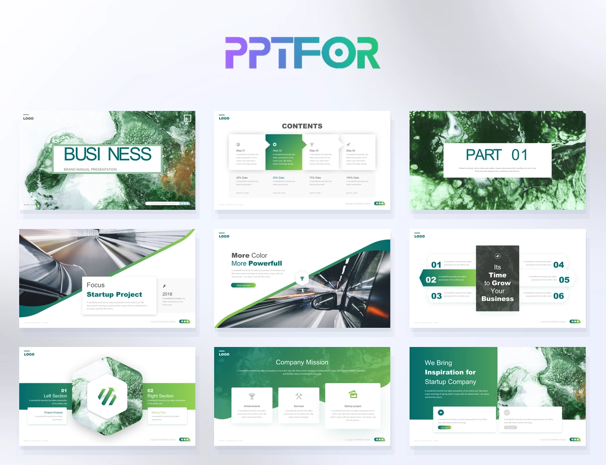 Artistic Brand Manual PowerPoint Template