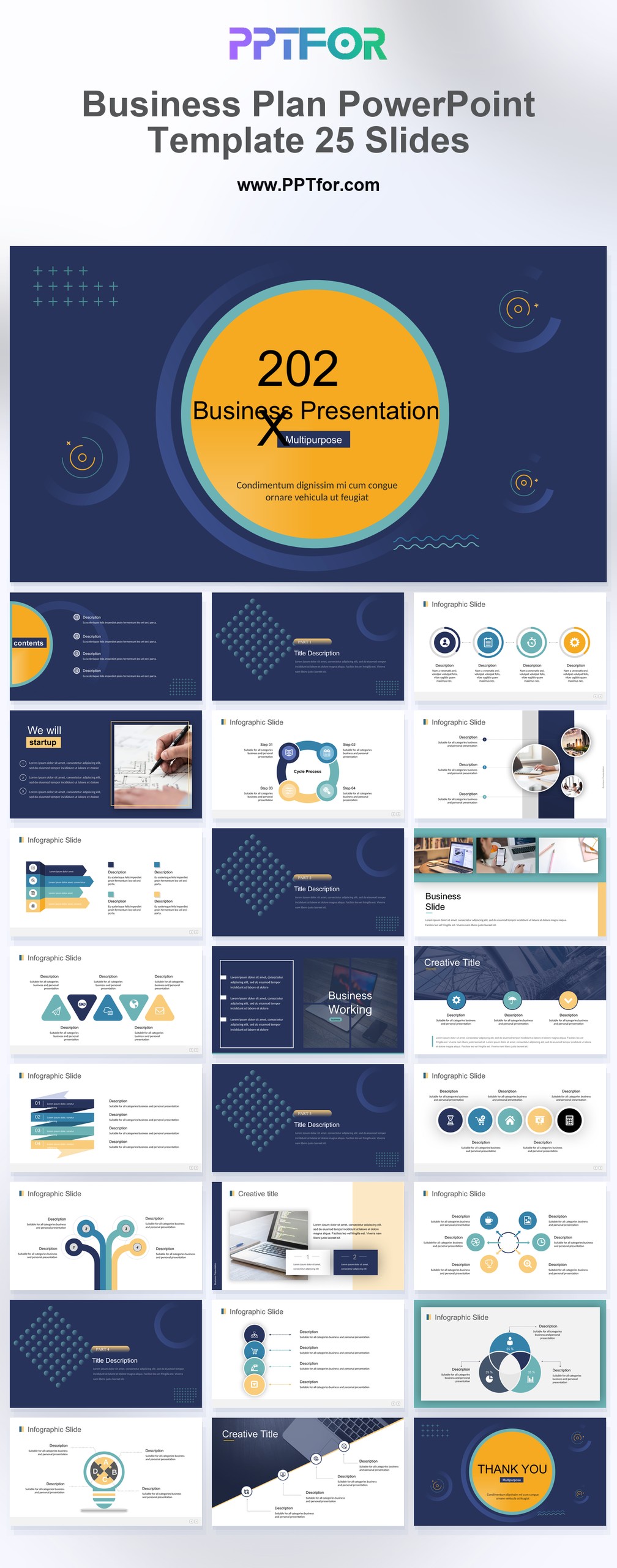Business Plan PowerPoint Template 25 Slides