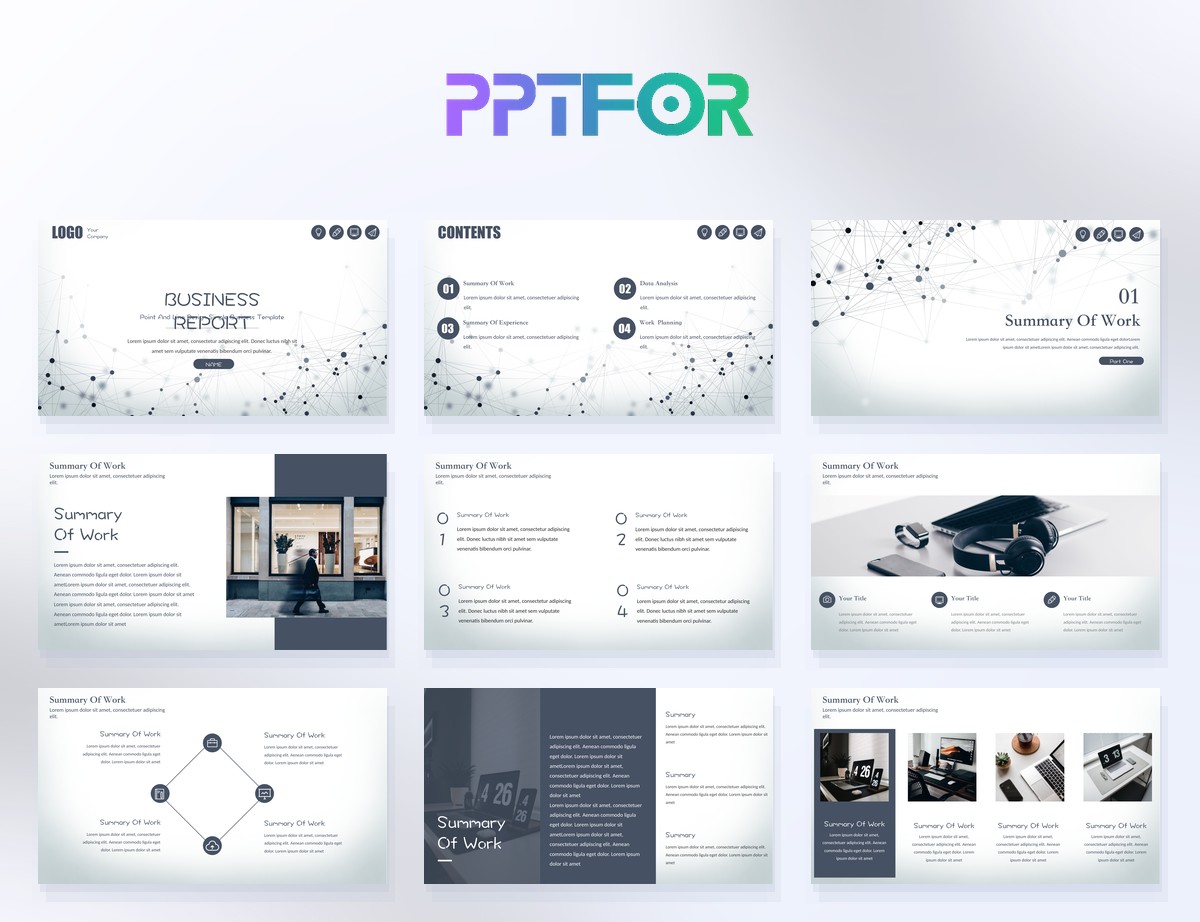Business Report PowerPoint Template 24 Slides