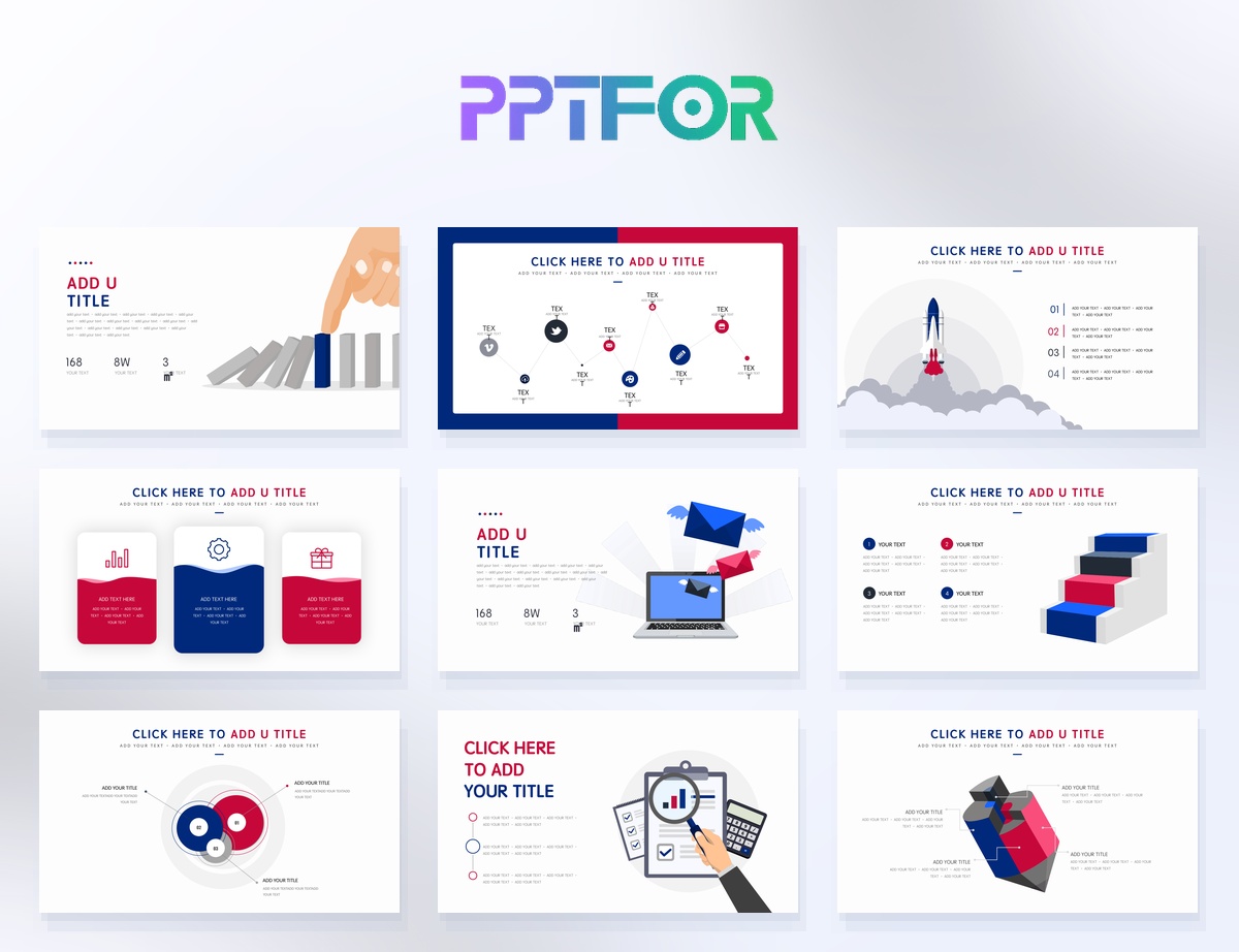 Creative Business Infographic & Domino Effect Presentation Template