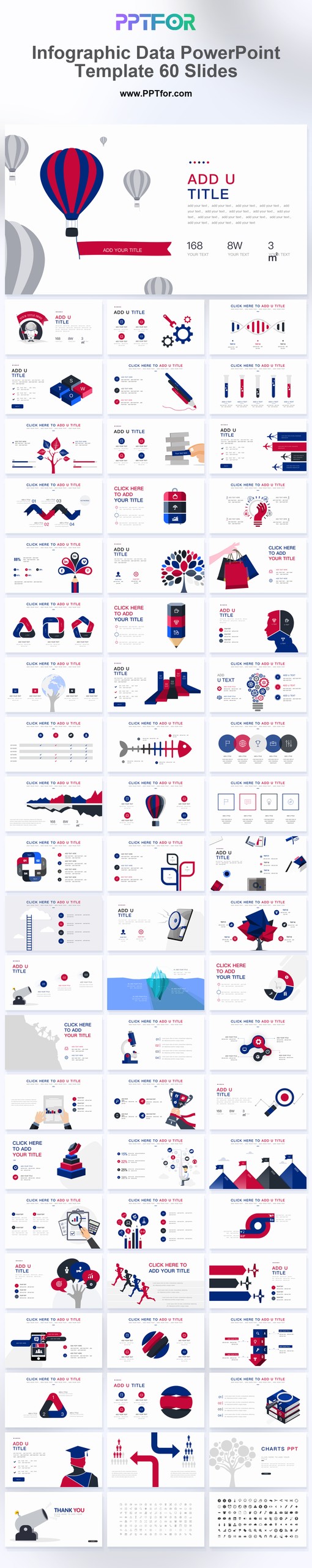 Infographic Data PowerPoint Template 60 Slides