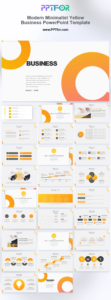 Modern Minimalist Yellow Business PowerPoint Template