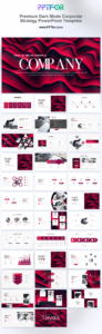 Premium Dark Mode Corporate Strategy PowerPoint Template