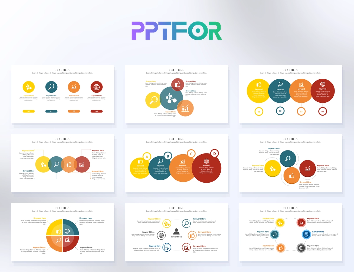 Ultimate Multi-Color Business Infographics Mega Element Pack